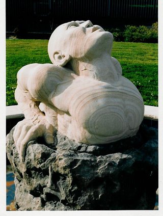 Tim created these 4 large murals and the center piece sculpture 30 years ago in Sydney Australia