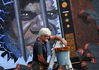 Tim Guider mural 2020 in Redfern Sydney Australia