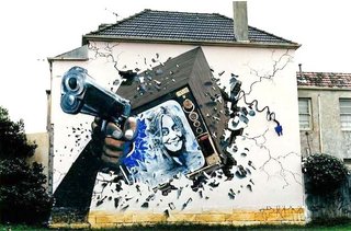 Tim Guider mural 1996 in Newtown Sydney Australia.